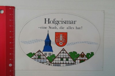 Sticker/Decal: Hofgeismar - a city that has everything (060317152)