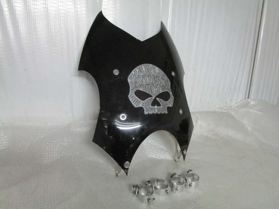 11-20 Harley Sportster XL1200T XL883L Superlow XL1200C Parabrisas Desmontable Personalizado Foto 2 de 4