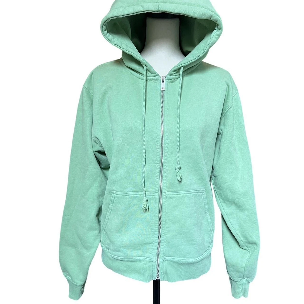 Brandy Melville green Zip up hoodie Women's One size