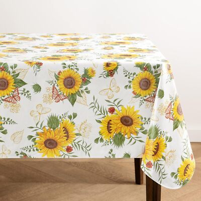 Elrene Home Fashions Sunflower 52''x70'' Rectangle (Tablecloth), Multi Color 
