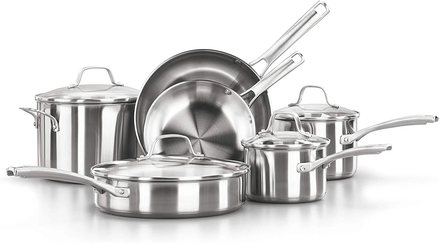 10-Piece Classic Stainless Steel Cookware Set with Stay-Cool Handles
Opens in a new window or tab