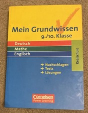 Mein Grundwissen - Realschule / Deutsch, Mathe, Englisch...