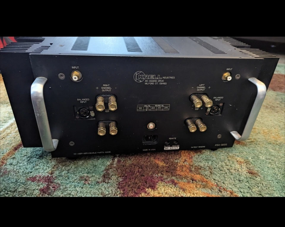 Amplificador de Potencia Estéreo Krell KSA-300S Leyenda Estado Sólido Foto 2 de 4