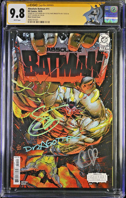 Absolute Batman #11 1:25 CGC SS 9.8 3X SIGNED Snyder, Dragotta & Mann    