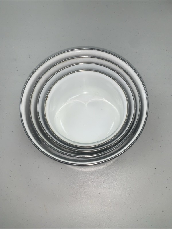4 Porcelain Pots 6” 6 3/4” 7” 8” Great For Soups. At A Great Price.