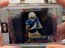 2025 Panini Black Prizm Jeremiyah Love Snakeskin SSP Case Hit - 1st Rookie MINT