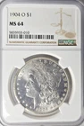 1904-0 US Morgan Silver Dollar NGC Mint State 64 (VAM 22a1)