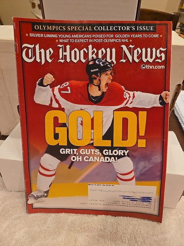 Hockey News 2010 Olympics Special Collectors Issue Sidney Crosby Golden Goal