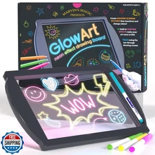 Marvin's Magic - Neon Glow Craft Kit - Creative Set - Light Up Tracing Pad - 