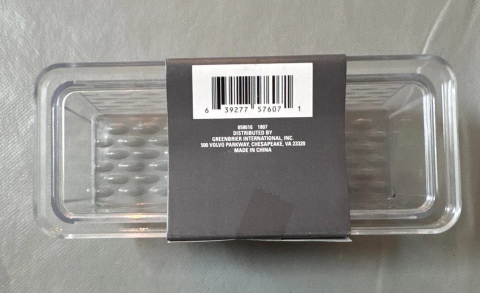 Plato de mantequilla de plástico texturizado Cooking Concepts Bx 3 Foto 3 de 4