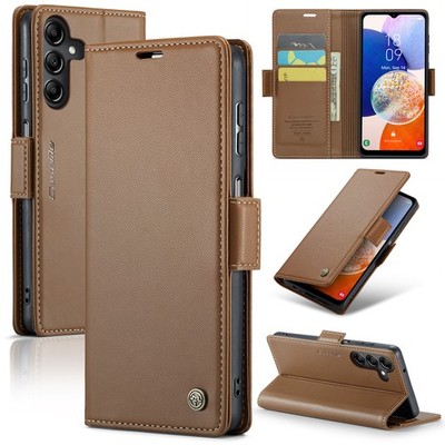 For Samsung Galaxy A56 A36 A35 A26 A17 RFID Blocking Magnetic Flip Wallet Case