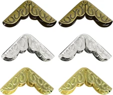 60 Pcs Metal  Corners Protector Vintage Scrapbook Supplies Photo Mounting Corner