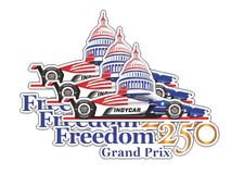 Indy Car Freedom 250 HQ Logo 3 PC Sticker Set