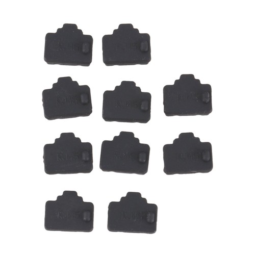 Ethernet Hub Port RJ45  Dust Cover  Protector Plug 10Pcs Black V5N74498
