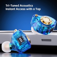 Colorful Earphones with Noise Cancellation and Detachable Cable Design