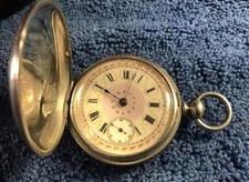 1882 Elgin National Watch Co. 15j 18S 4Oz Coin Silver Railroad grade Serviced￼