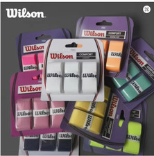 Pack of 3 Wilson Pro Overgrips Comfort -Brand New and Sealed- Multi Color