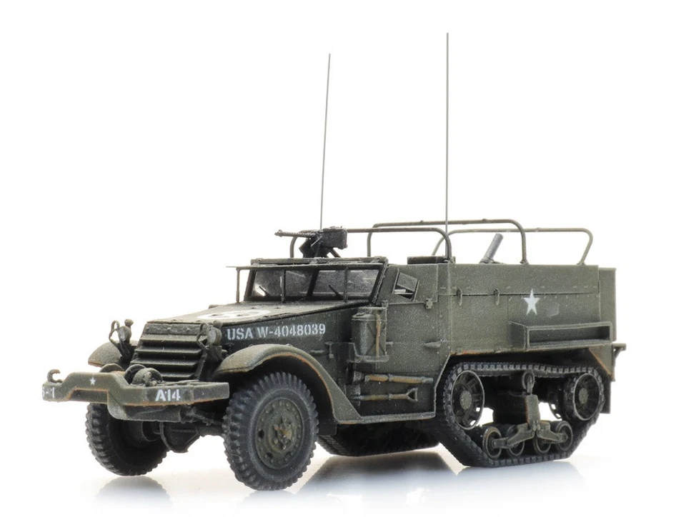 Artitec 6870438 - 1/87 / H0 US M4A1 Halftrack 81mm Mortier - Neuf - Photo 1/1