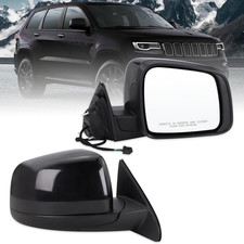 Right Passenger Side Mirror Compatible with 2011-2021 Jeep Grand Cherokee 2022 J