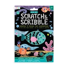 Mini Scratch & Scribble Art Kit - Friendly Fish (Cards)