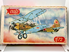 Avión de combate ruso soviético 1:72 de la URSS a escala PO-2 antiguo