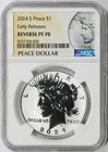 2024-S $1 Peace Dollar NGC Reverse PF70 Early Releases