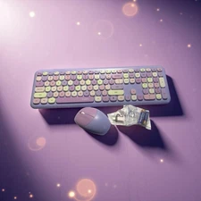 Mofii 666 Keyboard Mouse Combo Wireless 2.4G Mixed Color 110 Key Keyboard Mouse