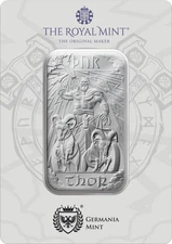 1 Oz Silberbarren The Royal Mint Thor 2025 Silber Motivbarren im Blister