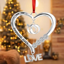 Engagement Ornament 2025 Engaged Christmas 2025 First Large,