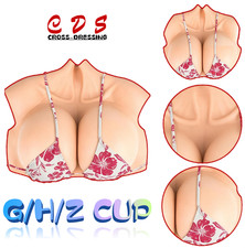 G/H/Z Cup Huge Boobs Silicone Breast Forms Breastplate Crossdresser Drag Queen