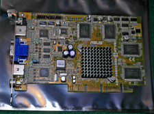 ASUS V6800DDR 32 TVR Nvidia NV10 GeForce 256 32MB DDR AGP Graphics Card