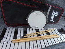 Pearl Bell Kit READY TO PLAY Practice Pad Case Stand Mallets Sticks