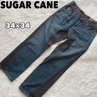 Sugar Cane W34 Satoukibi Straight Denim Jeans Indigo Blue From Japan