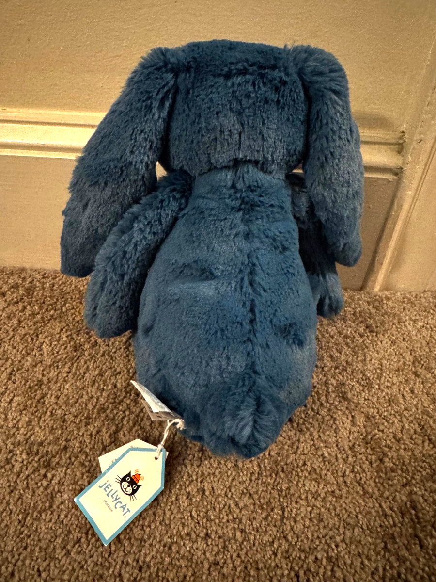 Retired Jellycat Medium Mineral Blue Bashful Bunny SUPER RARE | eBay