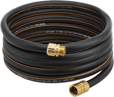 Leakproof Hose Flexible Hybrid Garden Hose 5/8" x 25ft w/Male to Female Fittings