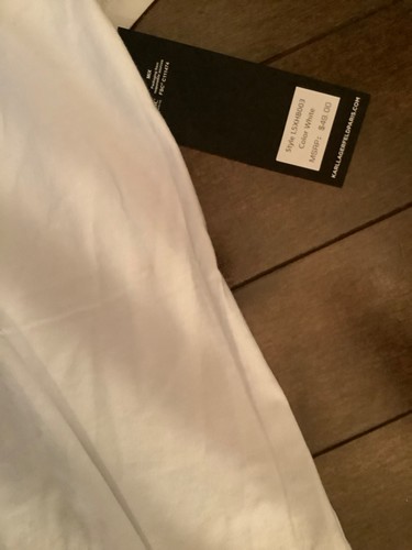 NWT woman Karl Lagerfeld, T-shirt, cotton blend size large - Picture 3 of 5