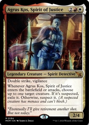 MTG Agrus Kos, Spirit of Justice NON FOIL NM M 184 Murders at Karlov Manor