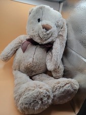 Brown Rabbit Plush Bunny Frosted Stuffed Anim...