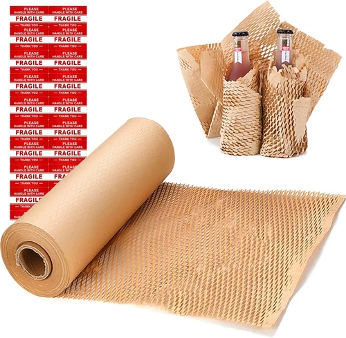 Honeycomb Packing Paper Roll Wrap Moving Shipping Art Gift Box Packing Kraft New - product listing photo