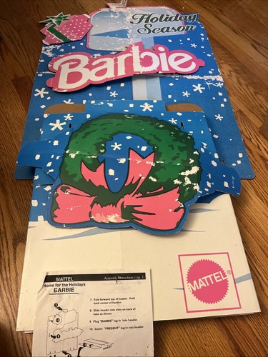 Vintage Barbie Store Display Schild 1996 Karton Laden Deko rosa Puppe - Bild 9 von 9