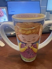 Abbey Press “I Believe In Angels” Tall Mug Two Handles RARE