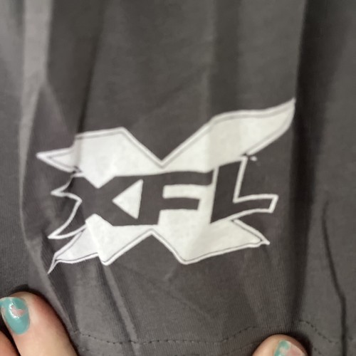 T-shirt Seattle Dragons XFL UFL calcio grigio manica corta adulto 2XL XXL grigio - Foto 4 di 4