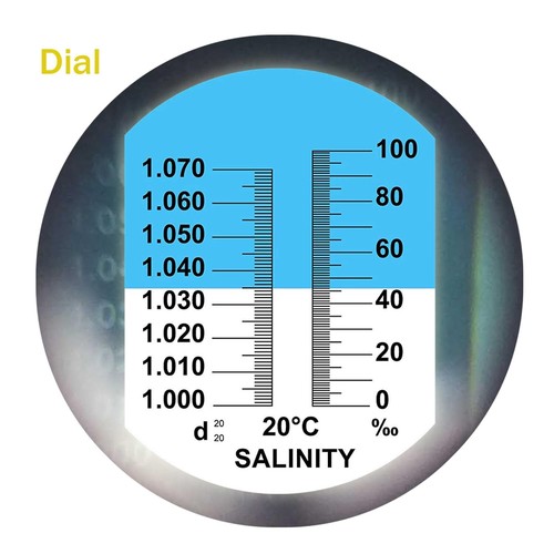 Aquarium Salinity Refractometer with ATC Function,Saltwater Test Kit for Seaw... - Picture 3 of 8