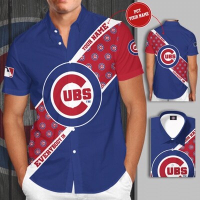 Personalized Chicago Baseball Team Cubss Casual Button Down Unisex Shirt