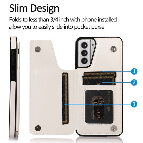 Leather Card Slot Wallet Case Cover Kickstand For Samsung Galaxy A13 A33 A53 A73 - Picture 72 of 81