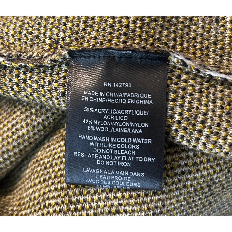 Cárdigan Anthropologie Vertigo Floral Dorado y Negro Talla Grande  Foto 4 de 4