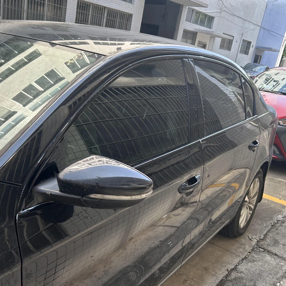 Glossy Black Chrome Delete Window Trims For Volkswagen Passat B7 2012-16 Europe Foto 2 de 4