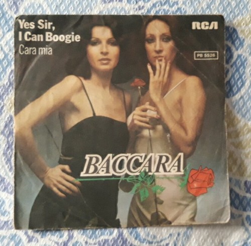 45 giri - Baccara "Yes Sir I can Boogie/Cara Mia" - RCA Victor 1977 Sexy Cover - Foto 2 di 6