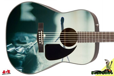 Acoustic Guitar Skin Axe Wrap 5 Star Body Cover Match Stick Ashtray Man Art 072