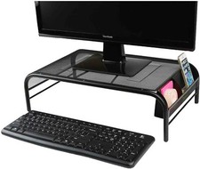 Mind Reader MESHM-BLK Metal Mesh Monitor Stan...